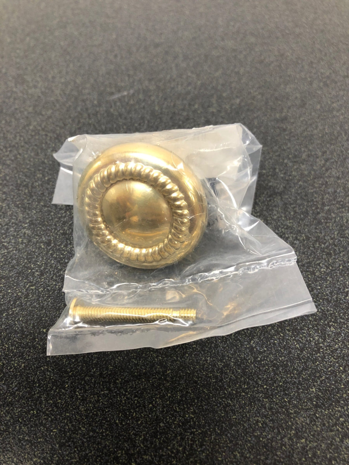 Alno A812-38-PB/NL Rope 1-1/2 Inch Mushroom Cabinet Knob - Unlacquered Brass