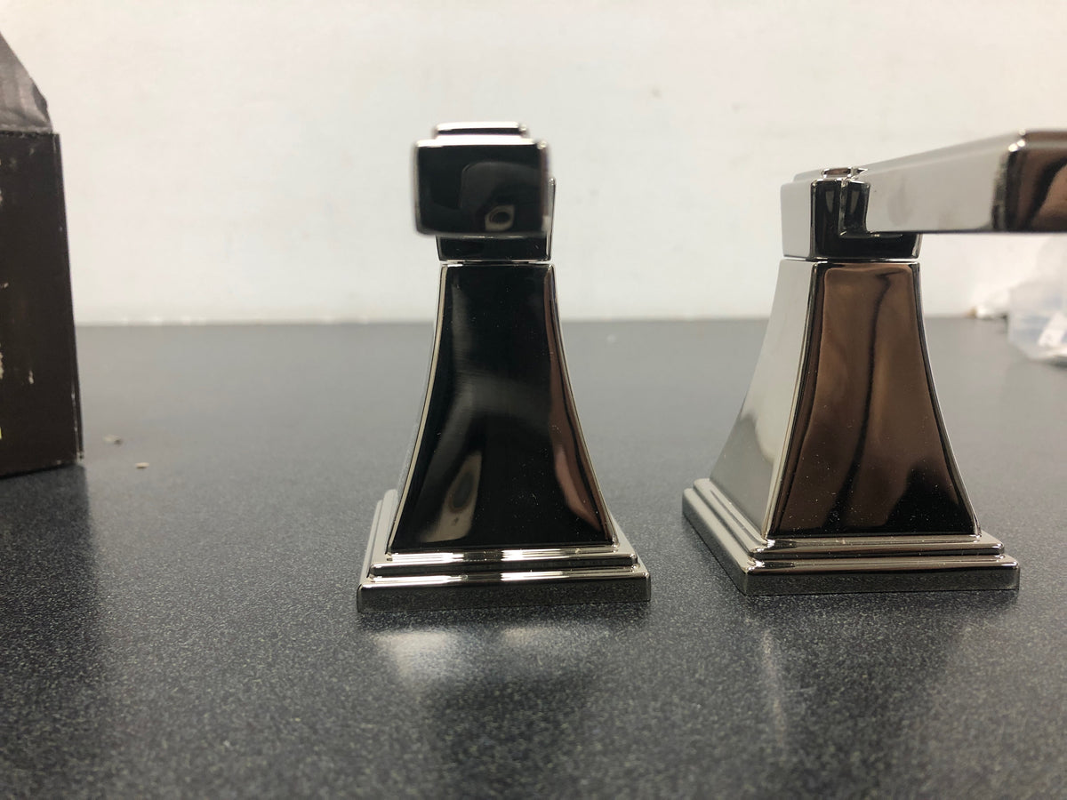 Signature Hardware 446134 Pinecrest Lever Handles for Widespread Faucet - Less Faucet - Polished Nickel
