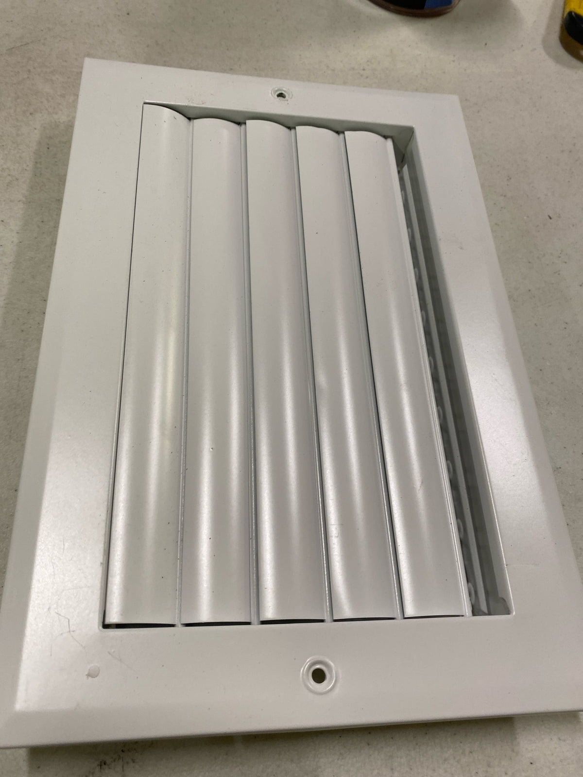 ProSelect PSA1CW10U 10" x 6" Aluminum Residential Ceiling and Sidewall Register - 1 Way - White