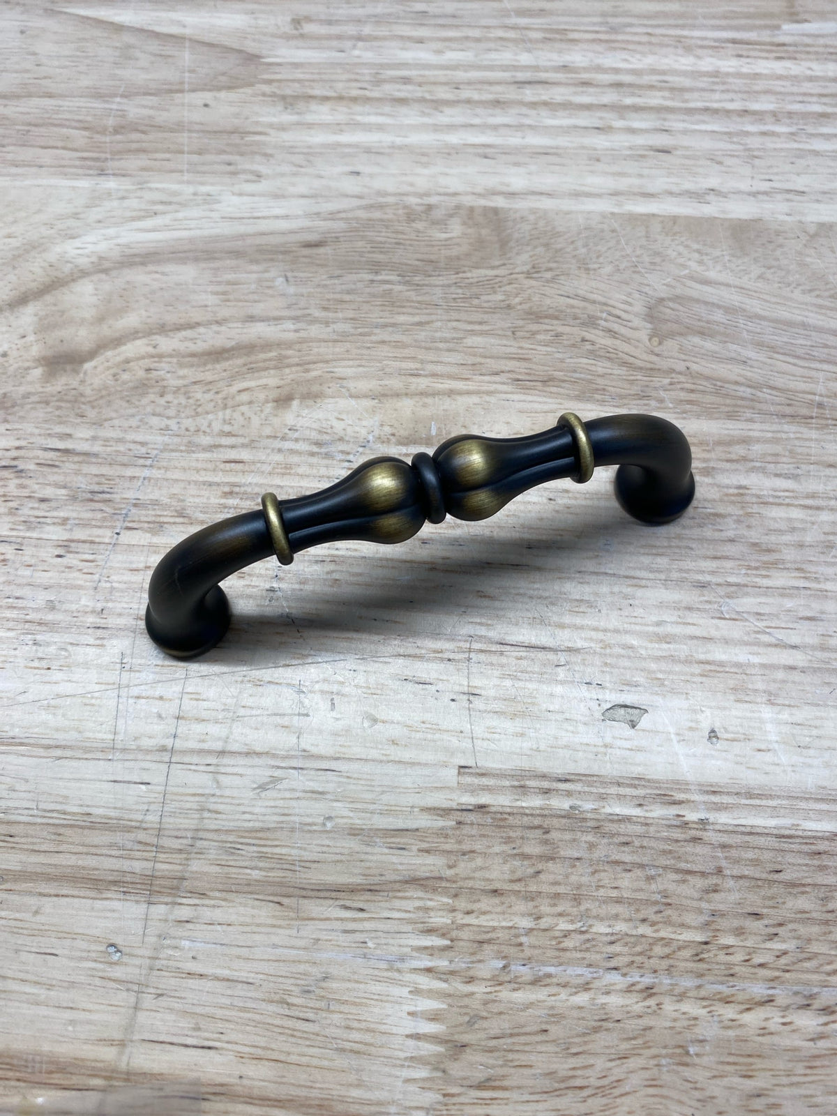 Jeffrey Alexander 818-96ABSB Bella 3-3/4" Center to Center Traditional French Inspired Cabinet Handle / Drawer Pull - FINAL SALE - Clearance - Antique Brushed Satin Brass
