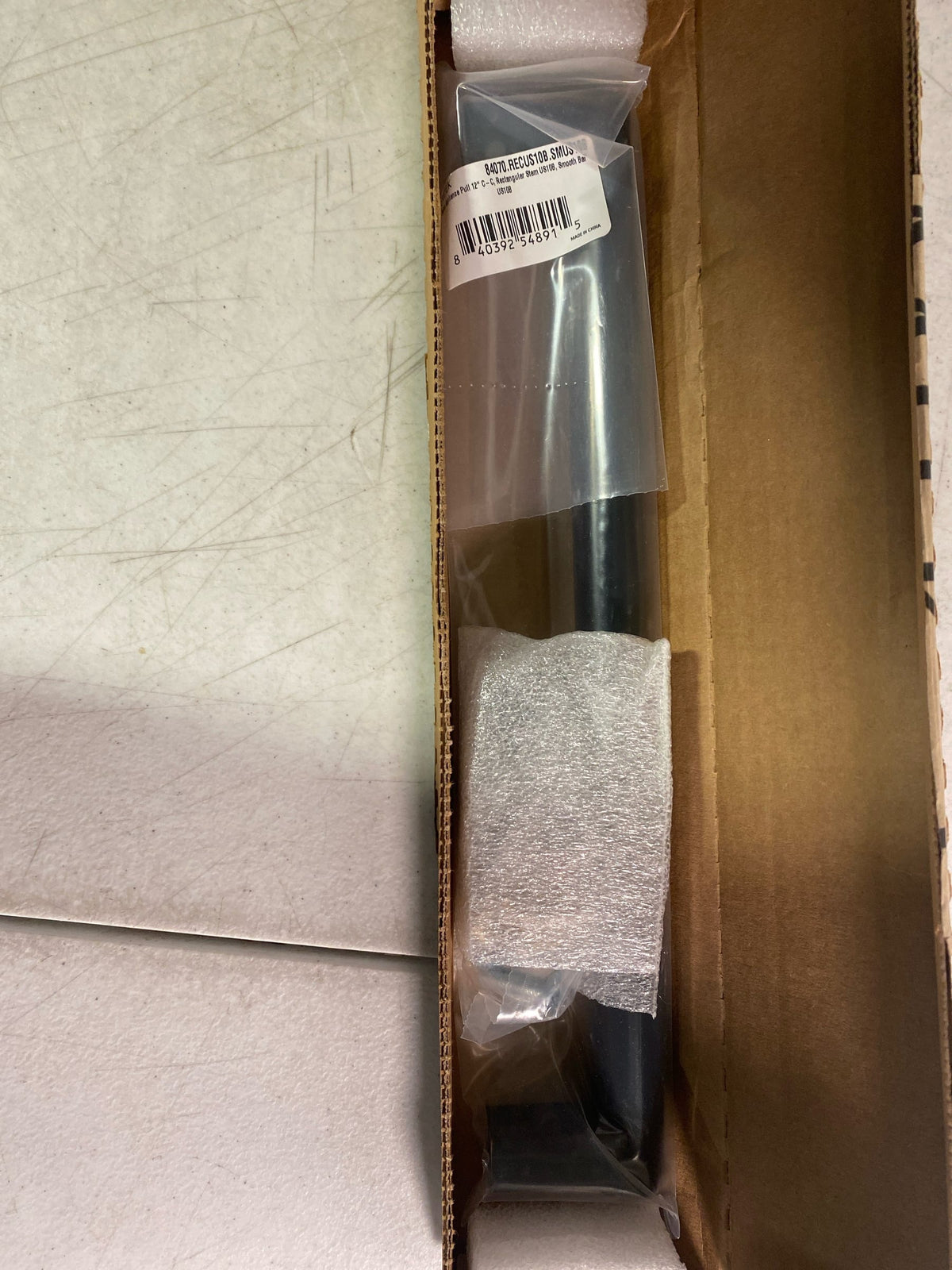 Emtek 84070.RECUS10B.SMUS10B Smooth 12 Inch Center to Center Bar Appliance Pull with Rectangular Stem from the SELECT Collection - Oil Rubbed Bronze / Oil Rubbed Bronze Stem