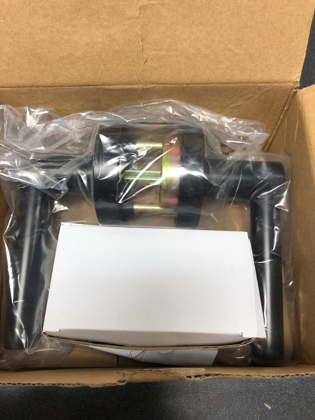 Miseno MLK4012BK Elkton Round Rod Passage Door Lever Set - Matte Black
