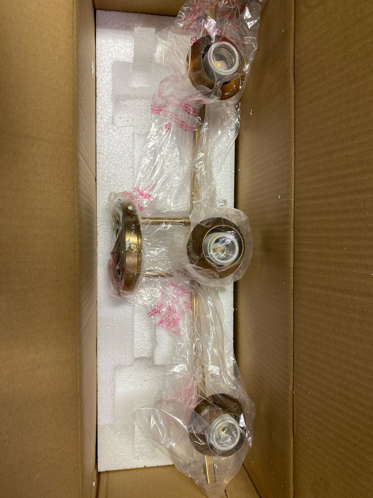 Savoy house M80032NB 24 in. W x 10.37 in. H 3-Light Natural Brass Bathroom Vanity Light with Clear Glass Shades