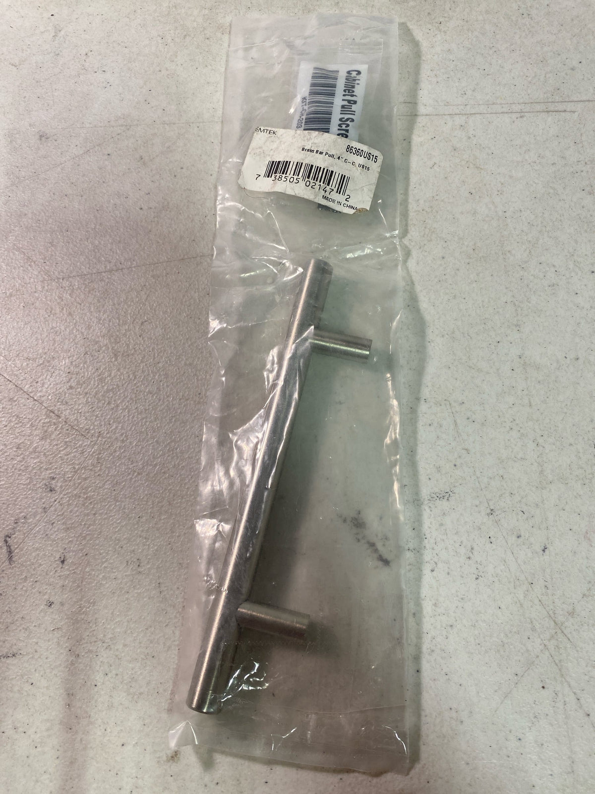Emtek Bar Pull Available in 10 Sizes and 6 Finishes - 86360US15 - (Center to Center 4") - Satin Nickel (US15)