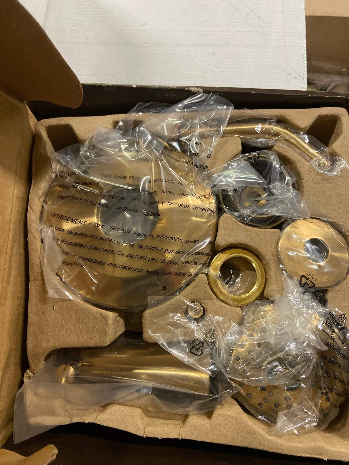 Signature Hardware SHPR8030GBG Provincetown Pressure Balance Tub and Shower Set Trim - Brushed Gold
