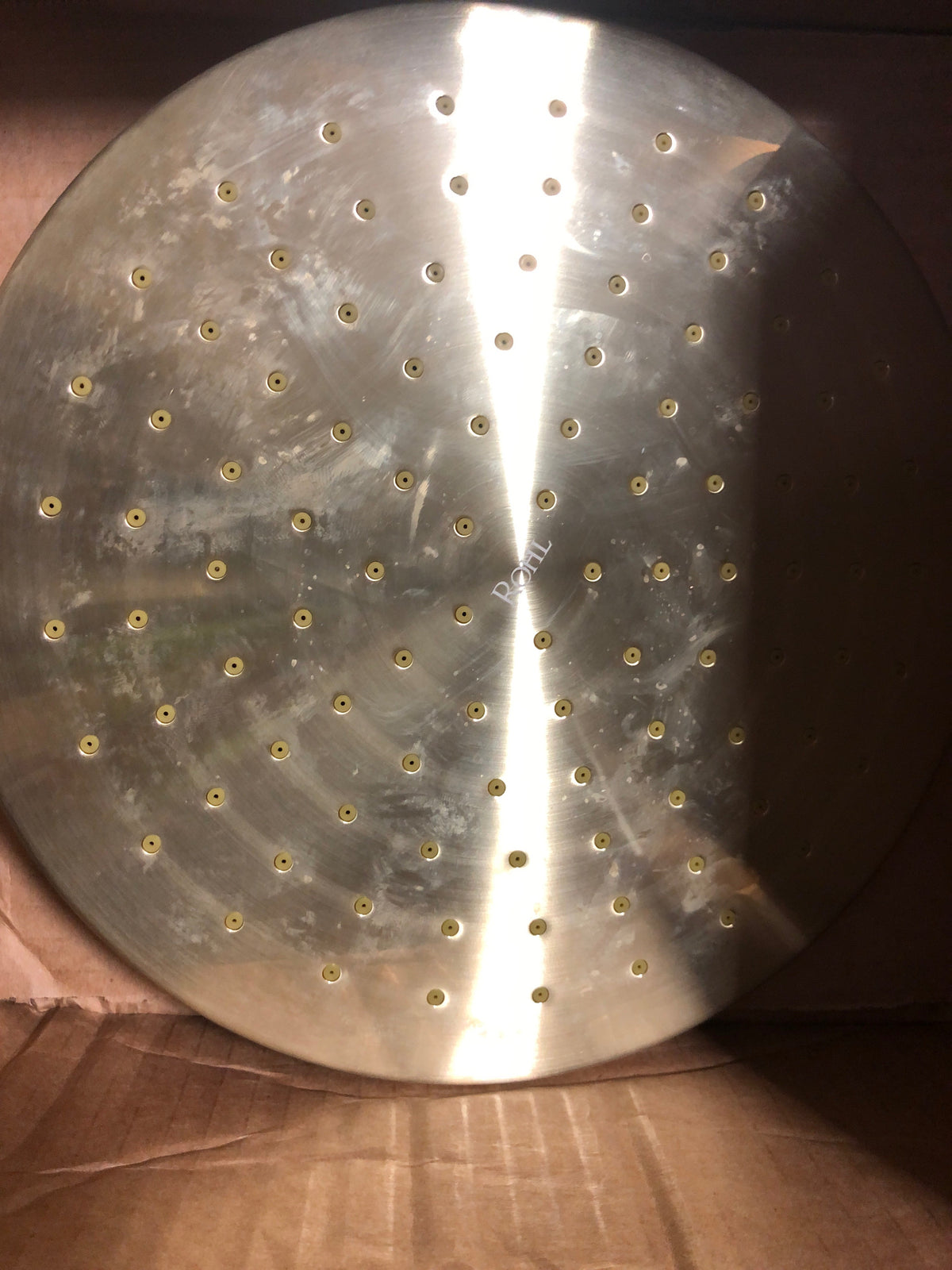 Rohl 100126RS1AG 1.8 GPM Single Function Rain Shower Head - Antique Gold