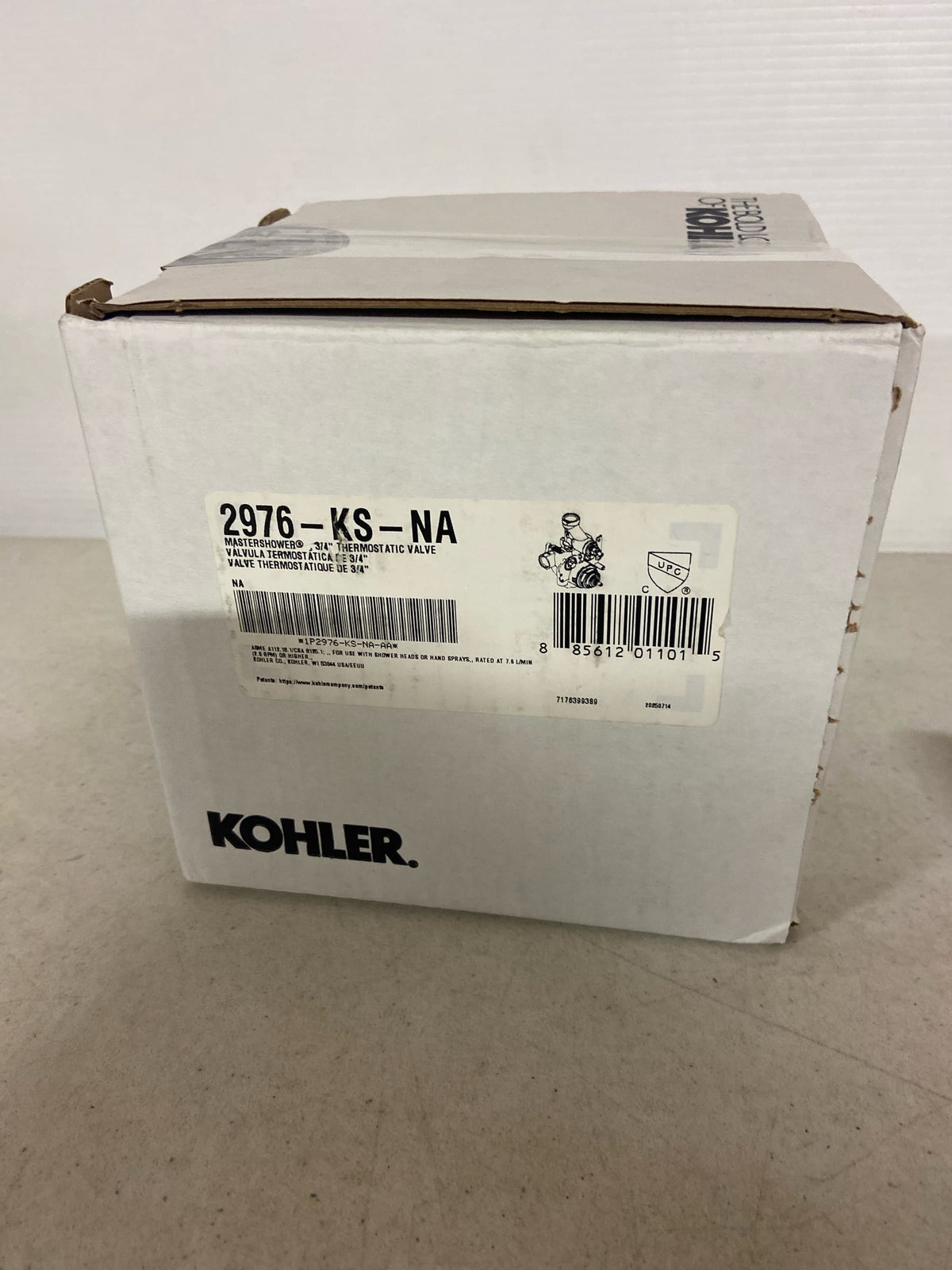 Kohler K-2976-KS-NA MasterShower 3/4" Thermostatic Valve with Integral Volume Control and Stops - N/A