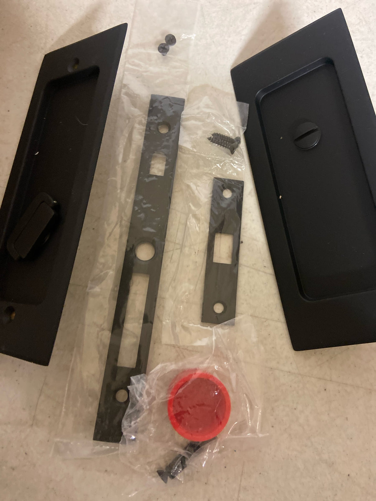 Emtek Flat Black Pocket,2115US19138 2115US19138