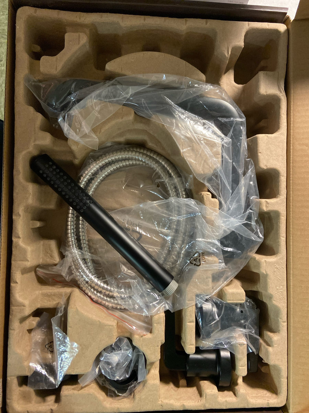 Signature Hardware SHDR4RTGMB Drea Deck Mounted Roman Tub Filler with Built-In Diverter - Includes Hand Shower - Matte Black