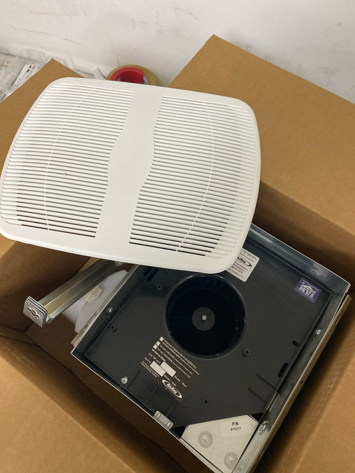 Air King AK100D 100 CFM 2 Sone Dual Speed Energy Star Rated Exhaust Fan - White