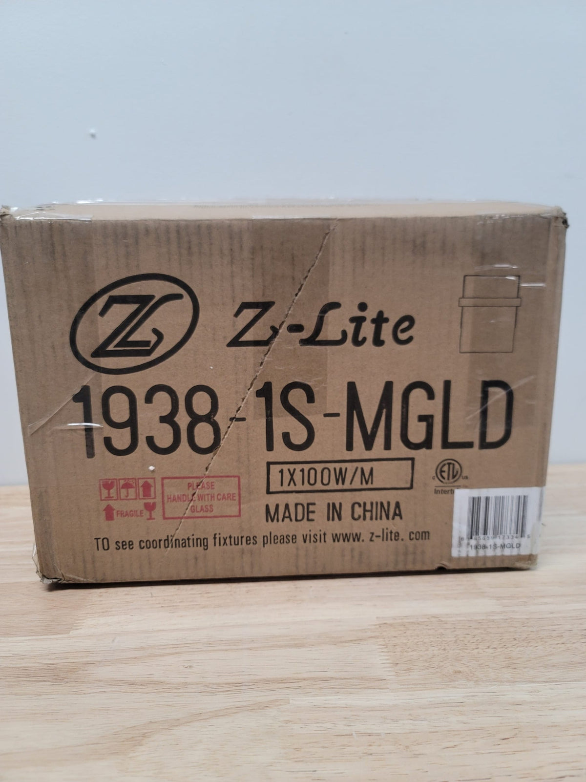 Z-Lite 1938-1S-MGLD Bennington 6" Wide Bathroom Vanity Light - Modern Gold