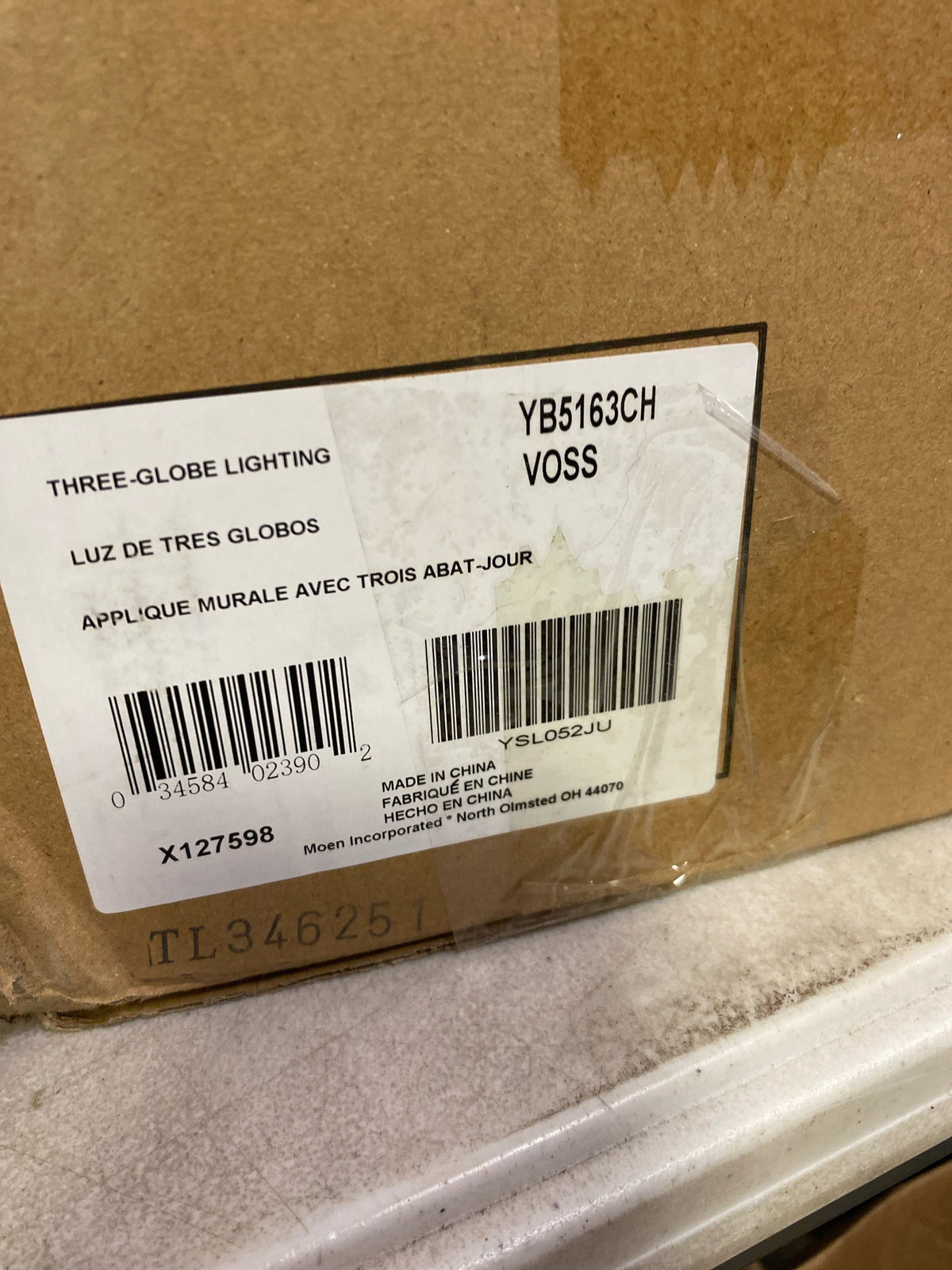 Moen YB5163CH Voss 3 Light 22" Wide Bathroom Vanity Light - Chrome