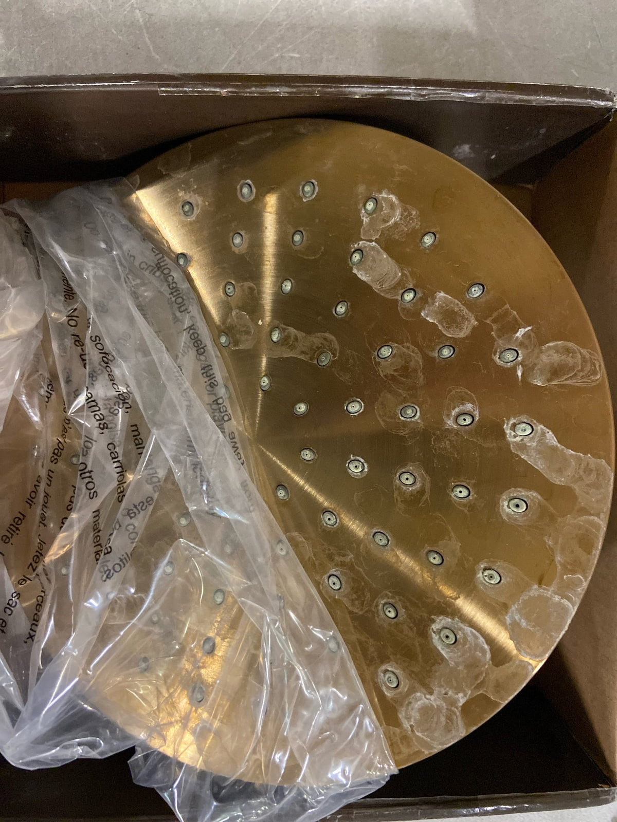 Signature Hardware 476850 1.8 GPM 8" Wide Modern Round Rain Shower Head - Brushed Gold