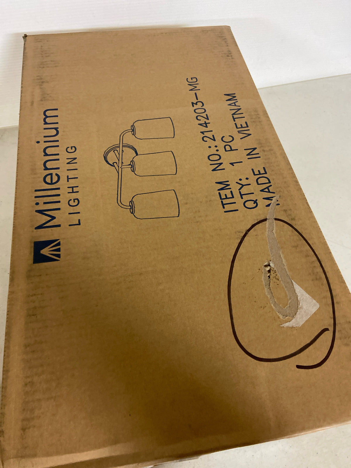 Millennium Lighting 214203-MG Laphia 3 Light 22" Wide Vanity Light - Modern Gold