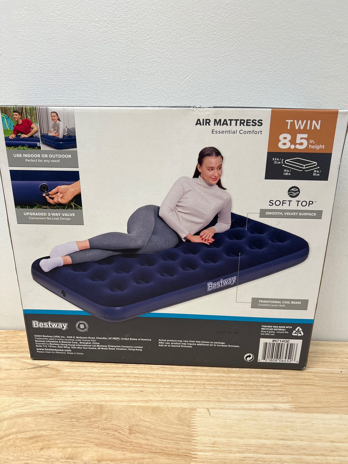 Bestway single high 8.5" air mattress - twin