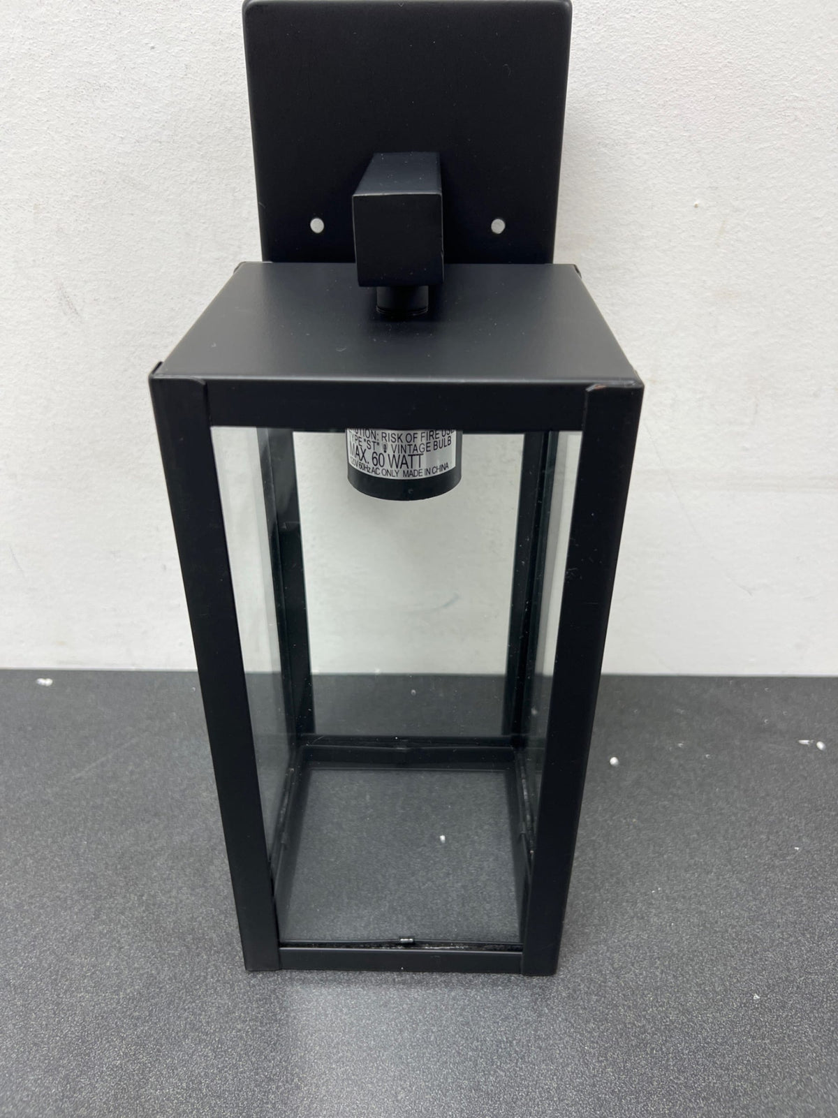Hukoro F87702-BK Martin 1-Light Matte Black Outdoor Wall Lantern Sconces (2-Pack)
