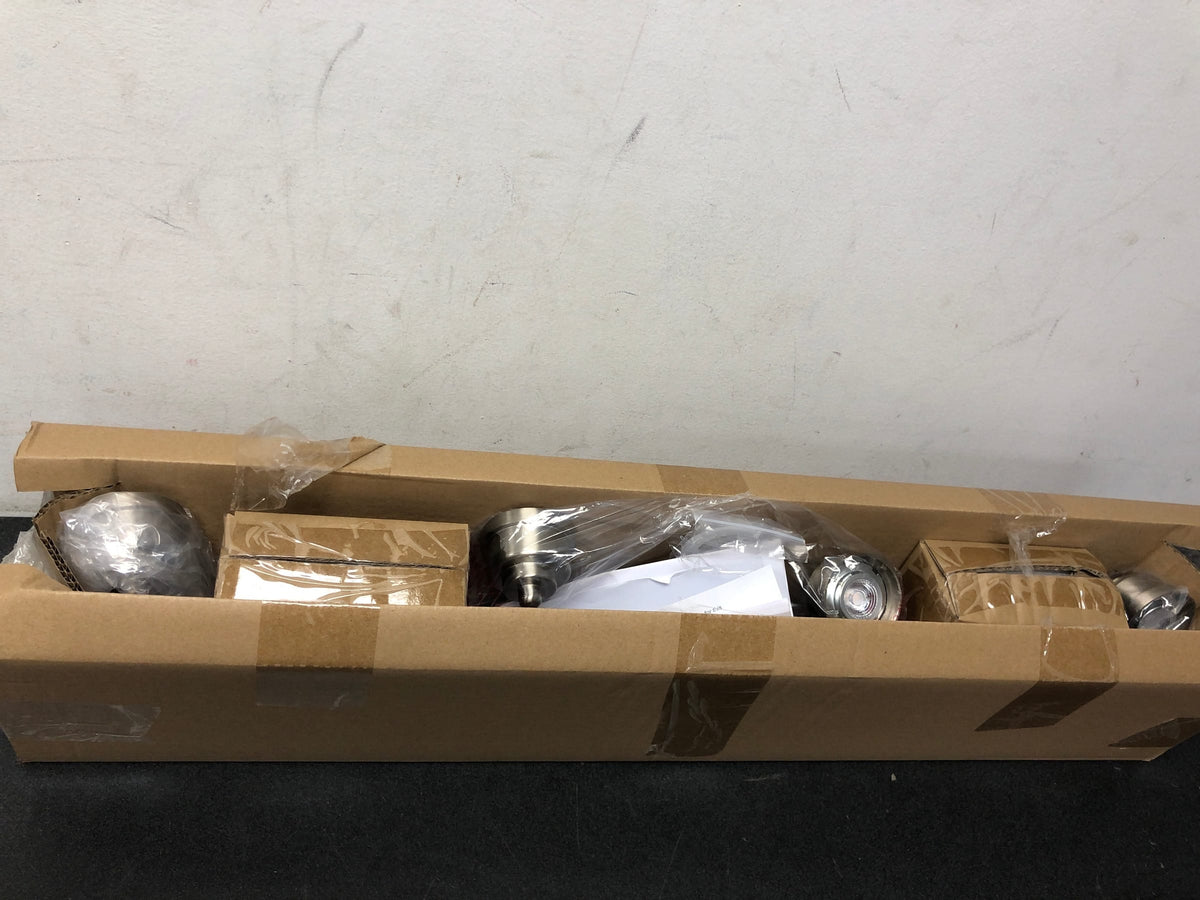 Hampton bay HBT102527B-35 2.6 ft. 4-Light Brushed Nickel Integrated LED Fixed Track Lighting Kit
