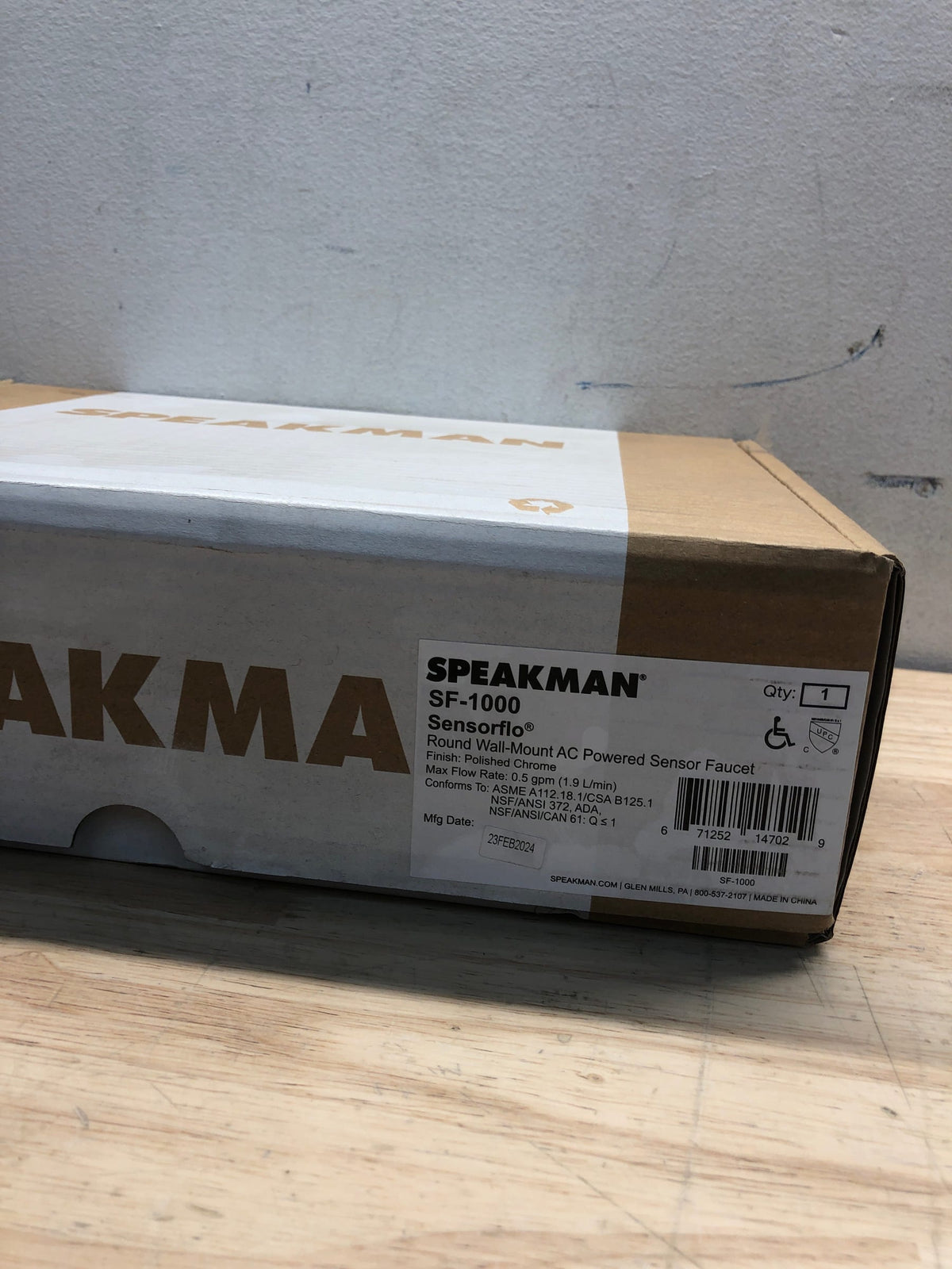 Speakman SF-1000 Sensorflo 0.5 GPM Single Hole Bathroom Faucet - Polished Chrome