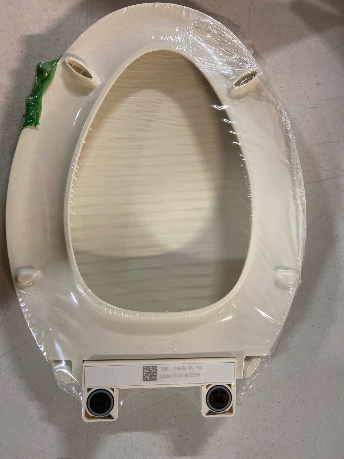 Kohler K-4636-RL-96 Cachet Elongated Closed-Front Toilet Seat with Soft Close and Quick Release - Biscuit
