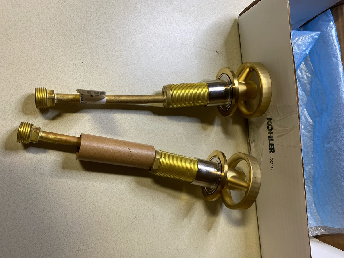 Kohler K-77974-9-2MB Components Wheel Handles for Bathroom Faucet - Vibrant Brushed Moderne Brass