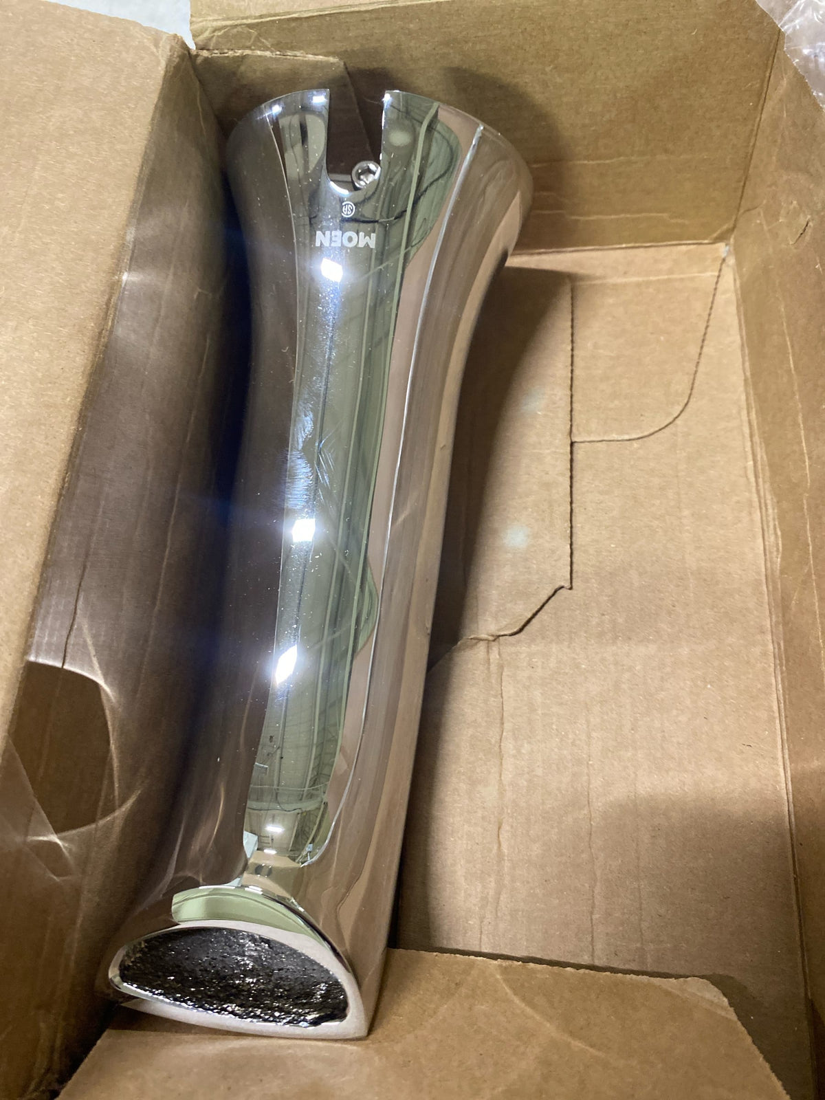 Moen S3836 Doux 1/2-Inch Slip Fit Connection Non-Diverting Tub Spout, Chrome