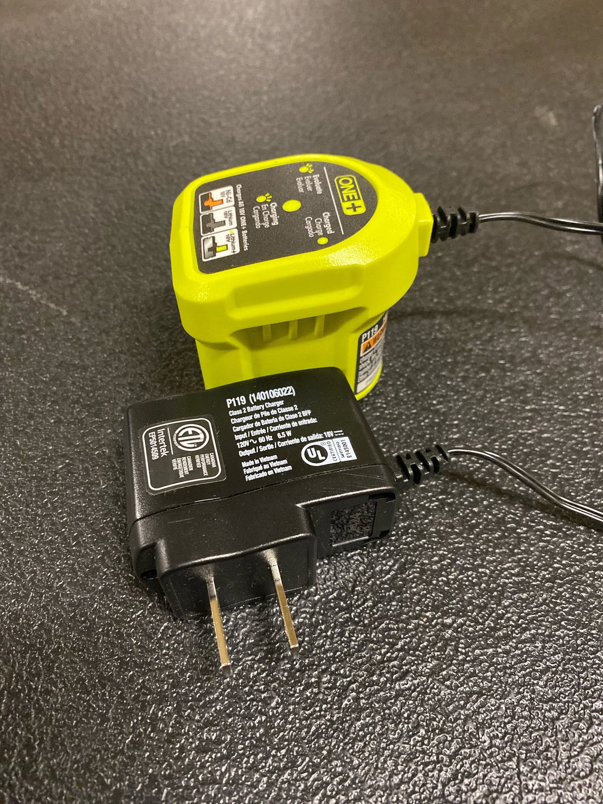 Ryobi P119 One+ 18V Class 2 Battery Charger