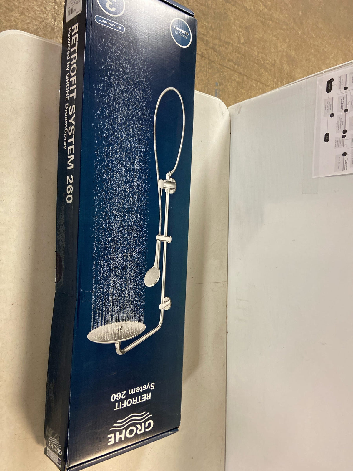 GROHE 27867GN1 Tempesta 260 Shower System, 2.5 GPM, Brushed Gold