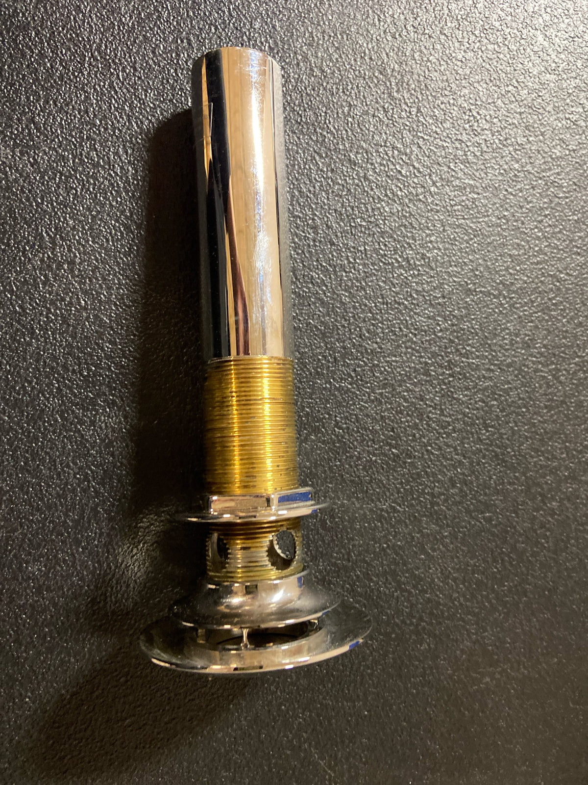 CAP DOME DRAIN W/ OVRFLW PLATED