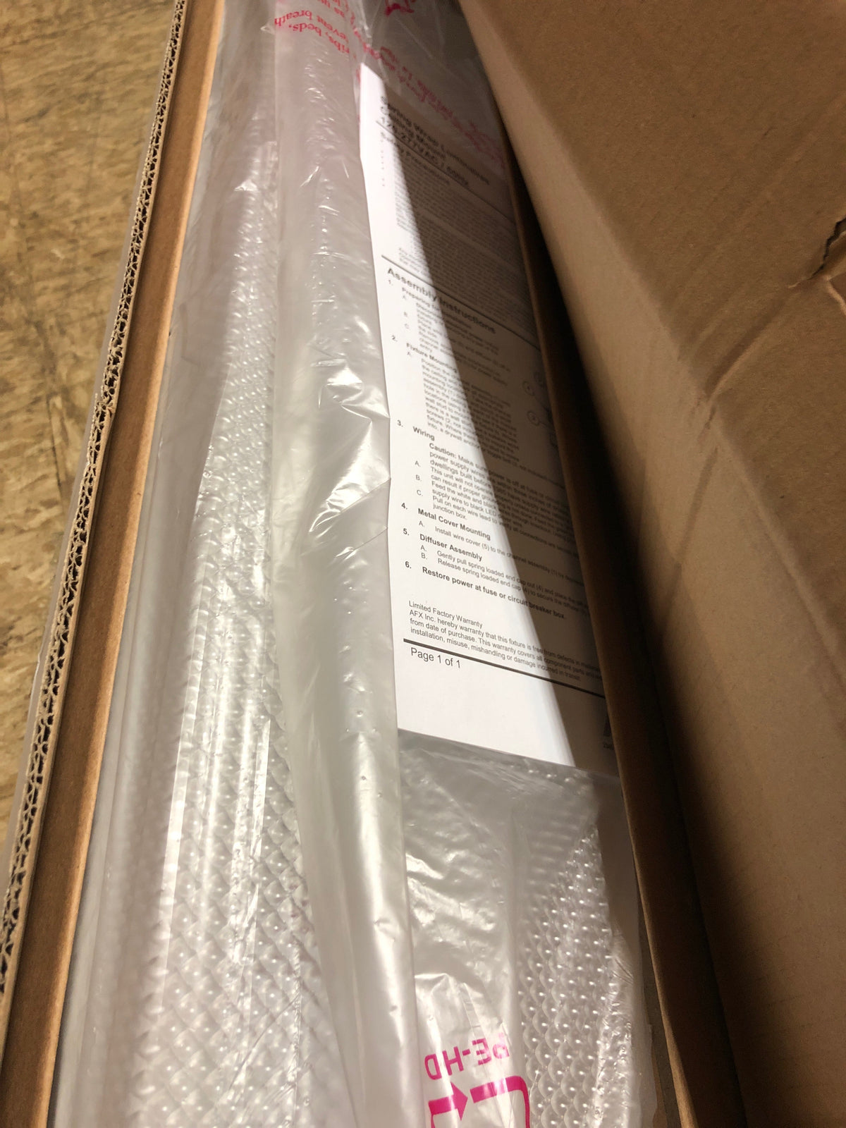 AFX SPRL054836L40MV Spring 48" Long LED Light Bar - 3600 Lumens, 4000K, 80 CRI - White
