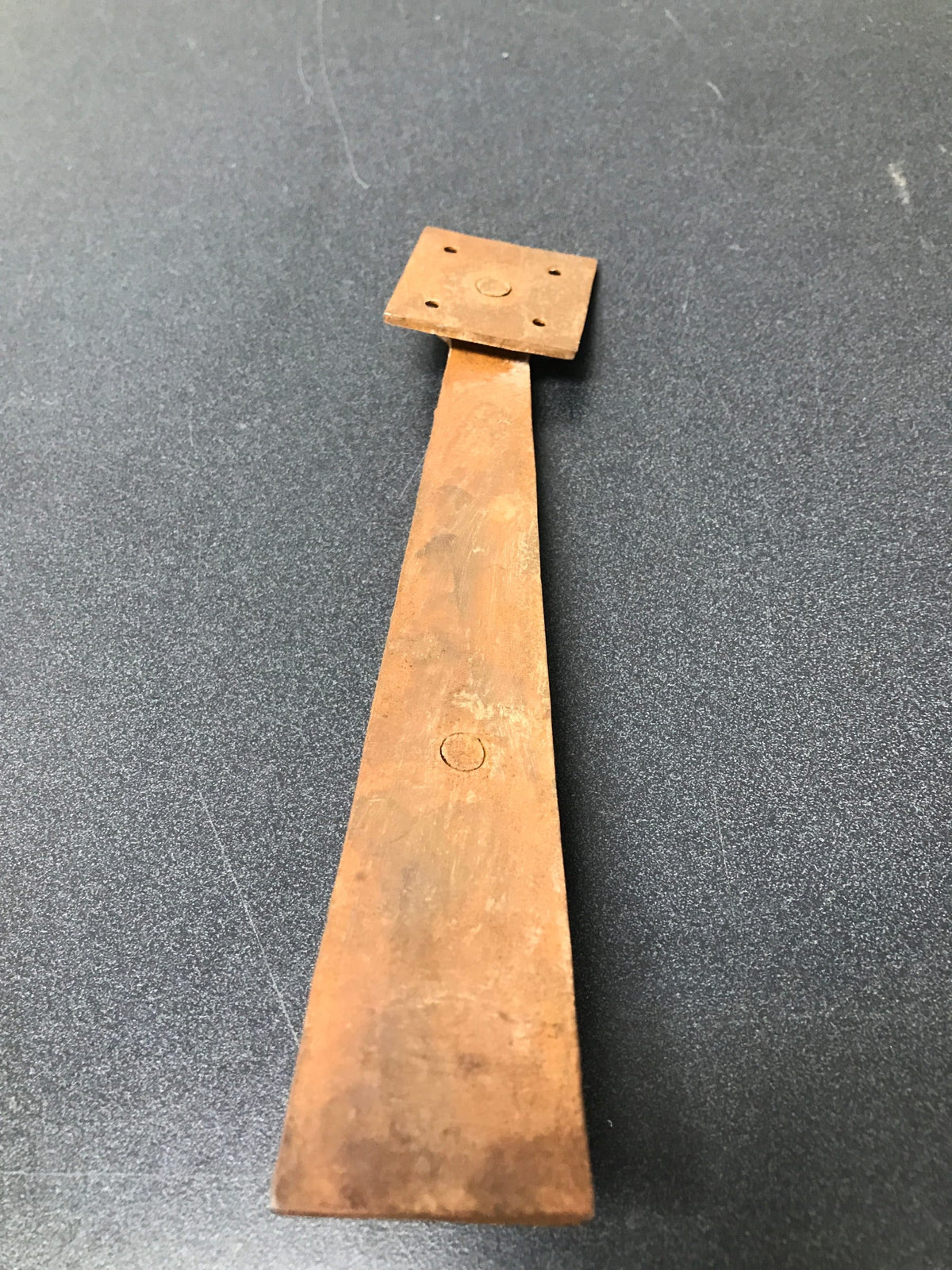 Signature Hardware 302794 Rustic Gate Rim Latch - Rust