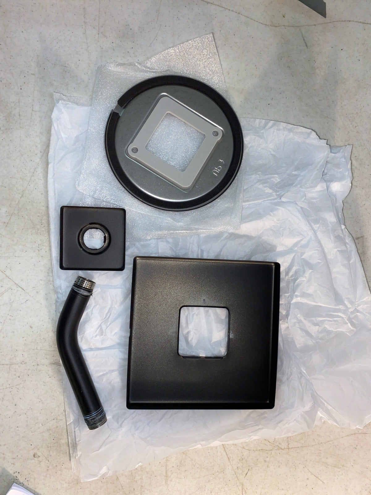 Moen UTS2712EPBL 90 Degree Shower Only Trim Package with 1.75 GPM Single Function Shower Head - Matte Black
