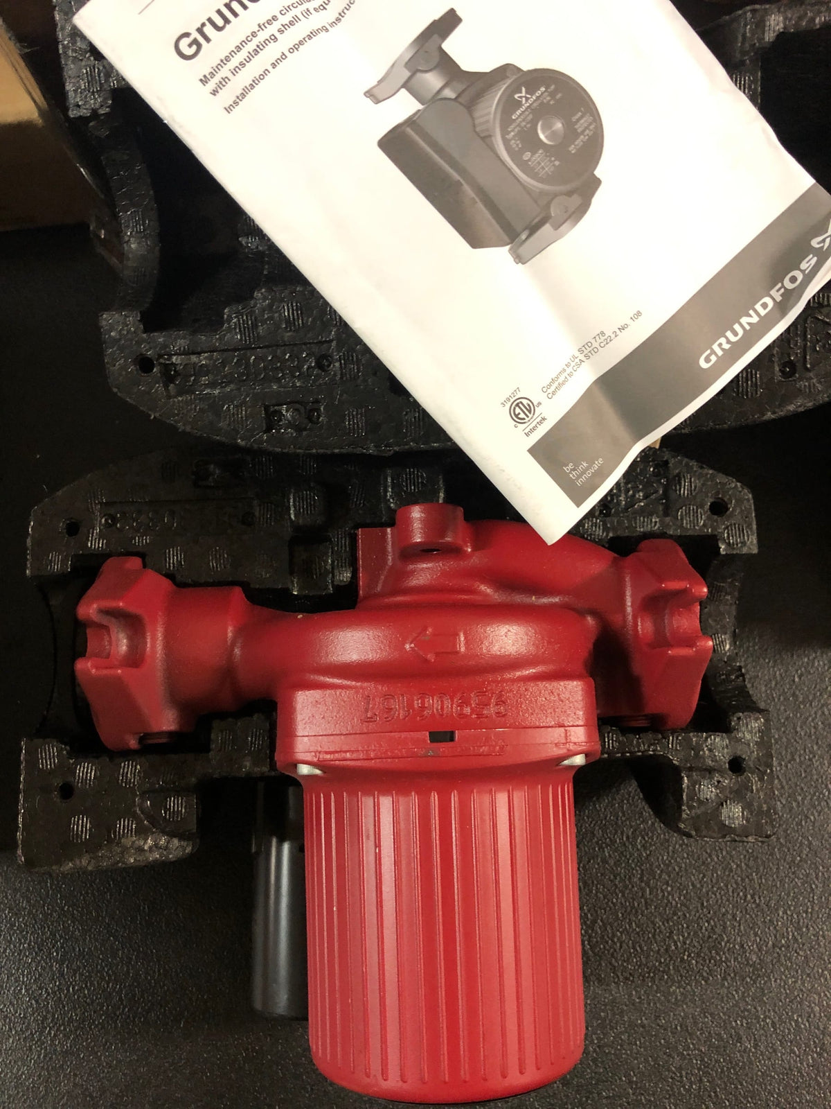 Grundfos G95906636 UPS 43-100 F 115V 32.5GPM 3-Speed Canned Rotor Cast Iron HVAC Recirculation Circulator Pump - N/A