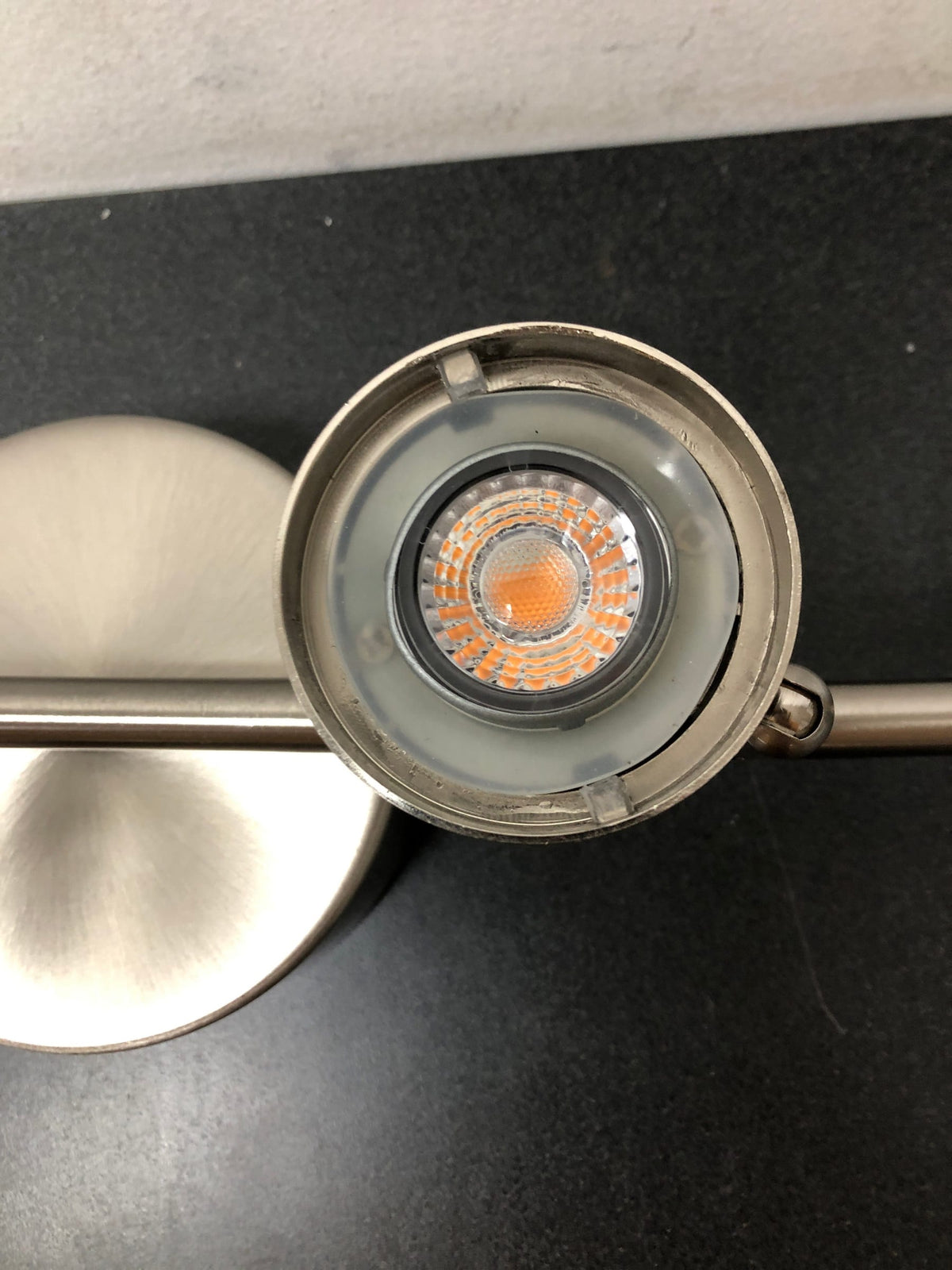2.6 ft. 4-Light Brushed Nickel Integrated LED Track Lighting Kit