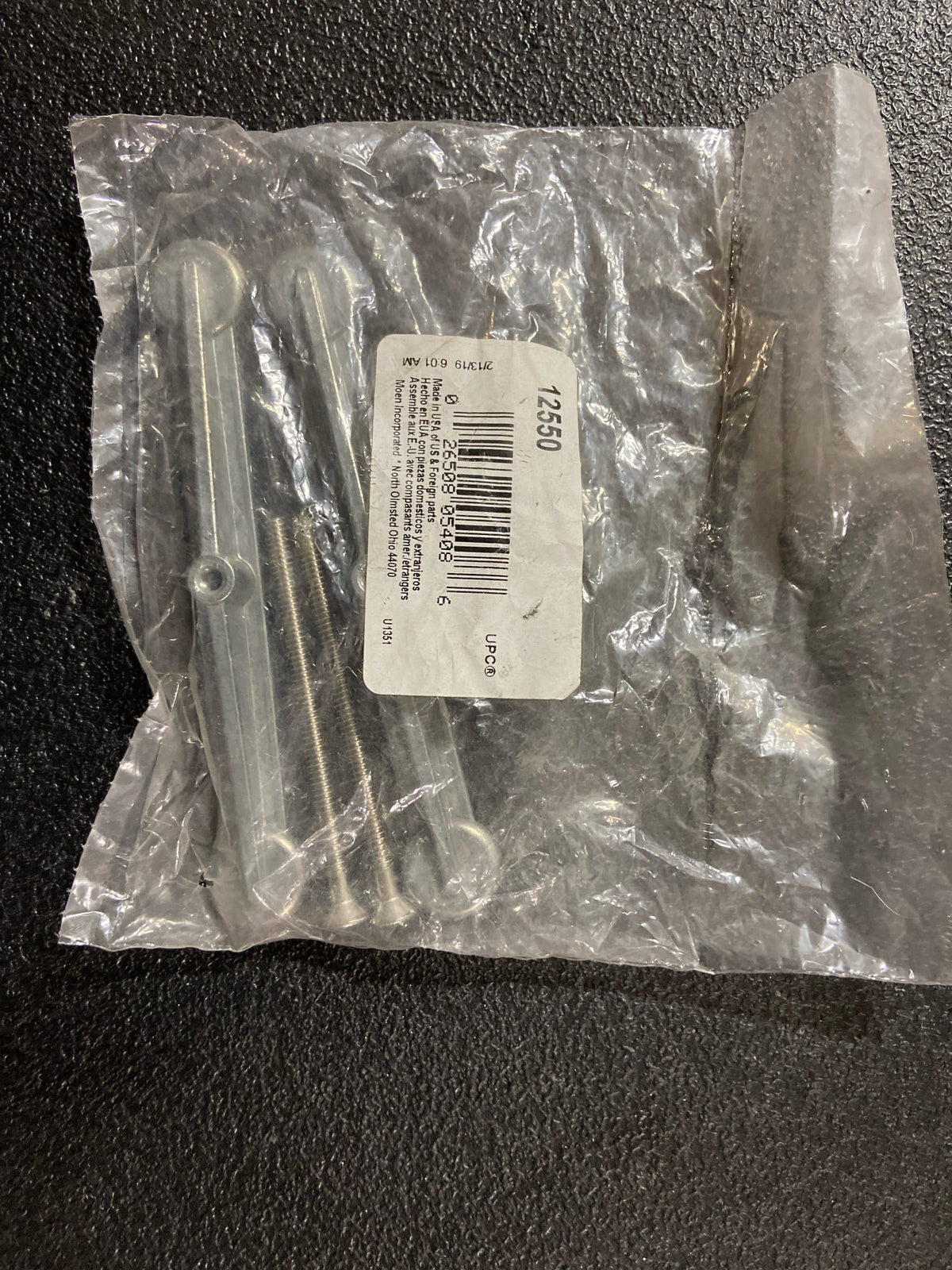 Moen 12550 Replacement Hardware Kit - Chrome