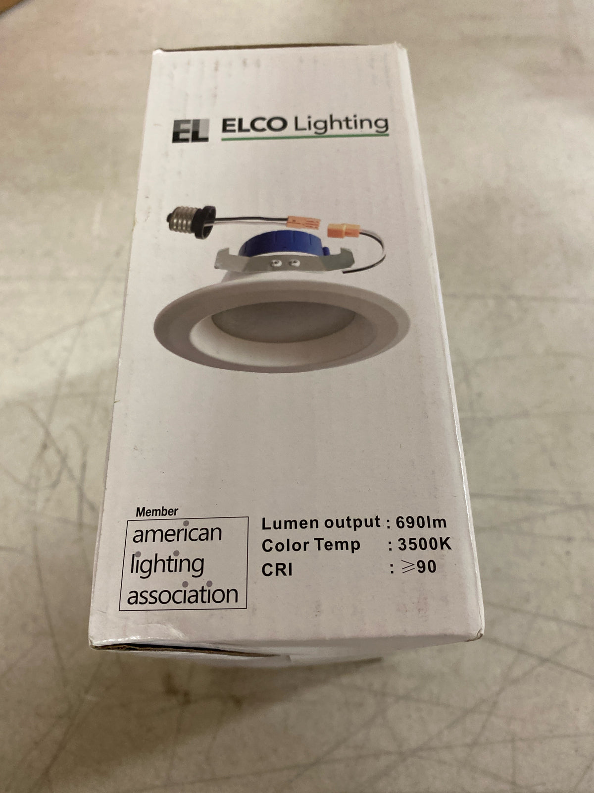 Elco EL41535 4" Integrated LED Reflector Recessed Trim - 800 Lumens 3500 Kelvin - White