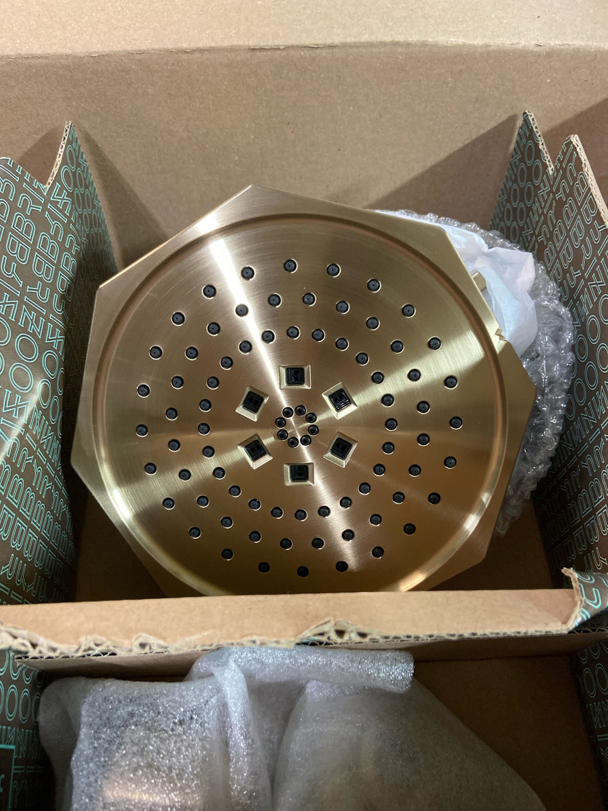 Brizo T60265-GL Beauclere Shower Only Trim Package with 1.75 GPM Multi-Function Function Shower Head - Luxe Gold