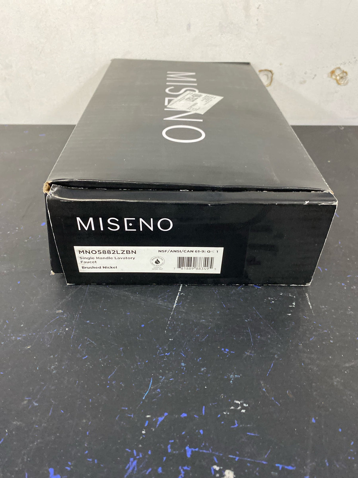 Miseno MNO5882LZBN Cascade Single Hole Bathroom Faucet - Includes Push-Pop Drain Assembly and Optional Deck Plate - Brushed Nickel
