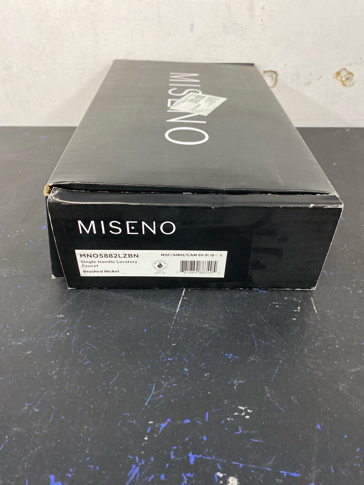 Miseno MNO5882LZBN Cascade Single Hole Bathroom Faucet - Includes Push-Pop Drain Assembly and Optional Deck Plate - Brushed Nickel