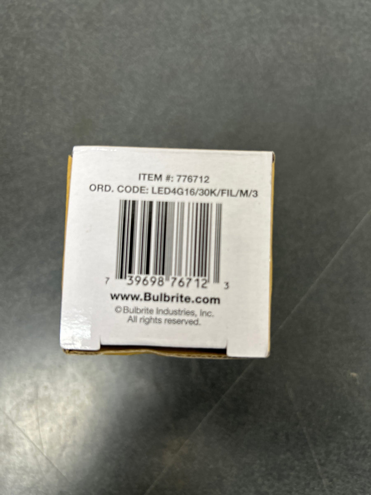 4W LED G16 3000K FILAMENT E12 MILKY