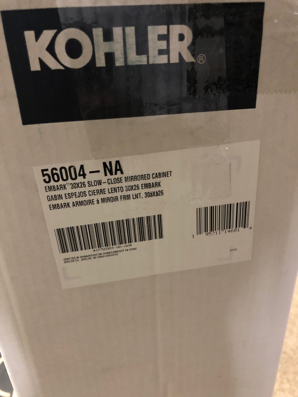 Kohler K-56004-NA Embark 30-1/16" x 26" Frameless Double Door Medicine Cabinet - N/A