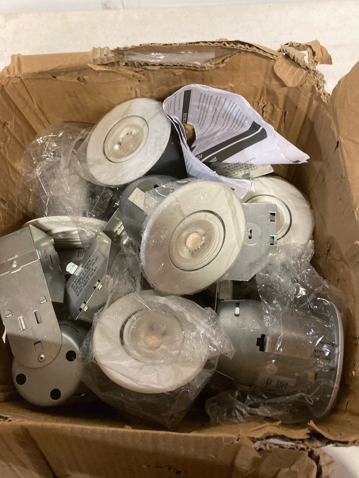 Globe Electric 90953 Pack of (10) - 3" GU10 Open Recessed Trim - White