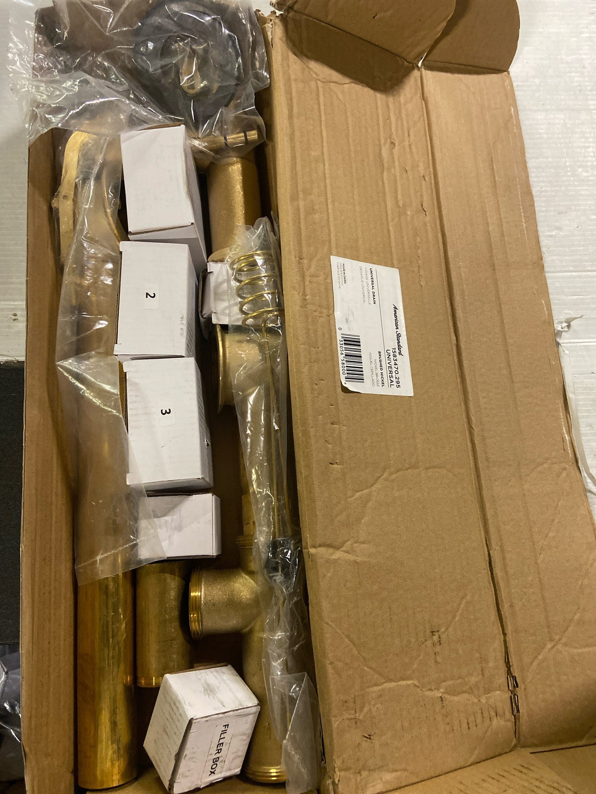 American Standard Bathing 1583470.295 Universal Tub Drain Kit - Brushed Nickel