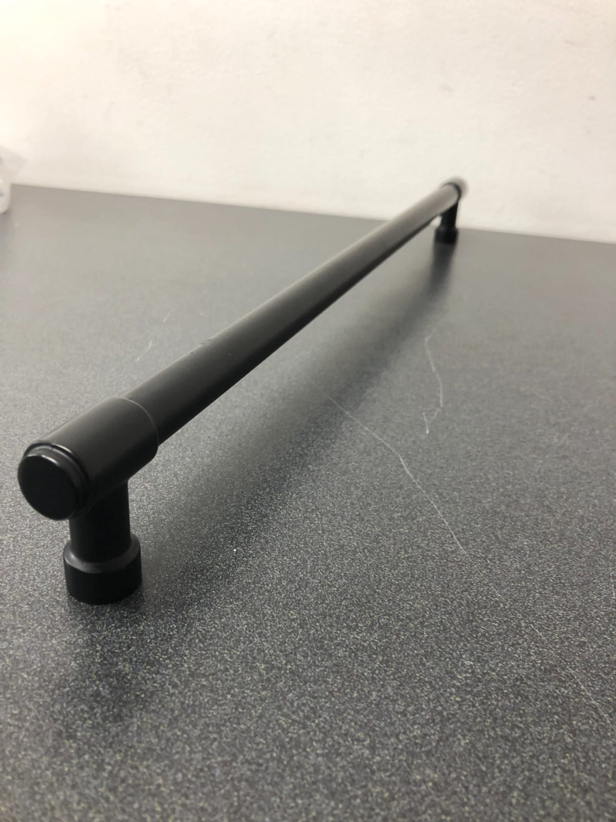 Emtek 86694US19 Jasper 18 Inch Center to Center Bar Appliance Pull from the Industrial Modern Collection - Flat Black