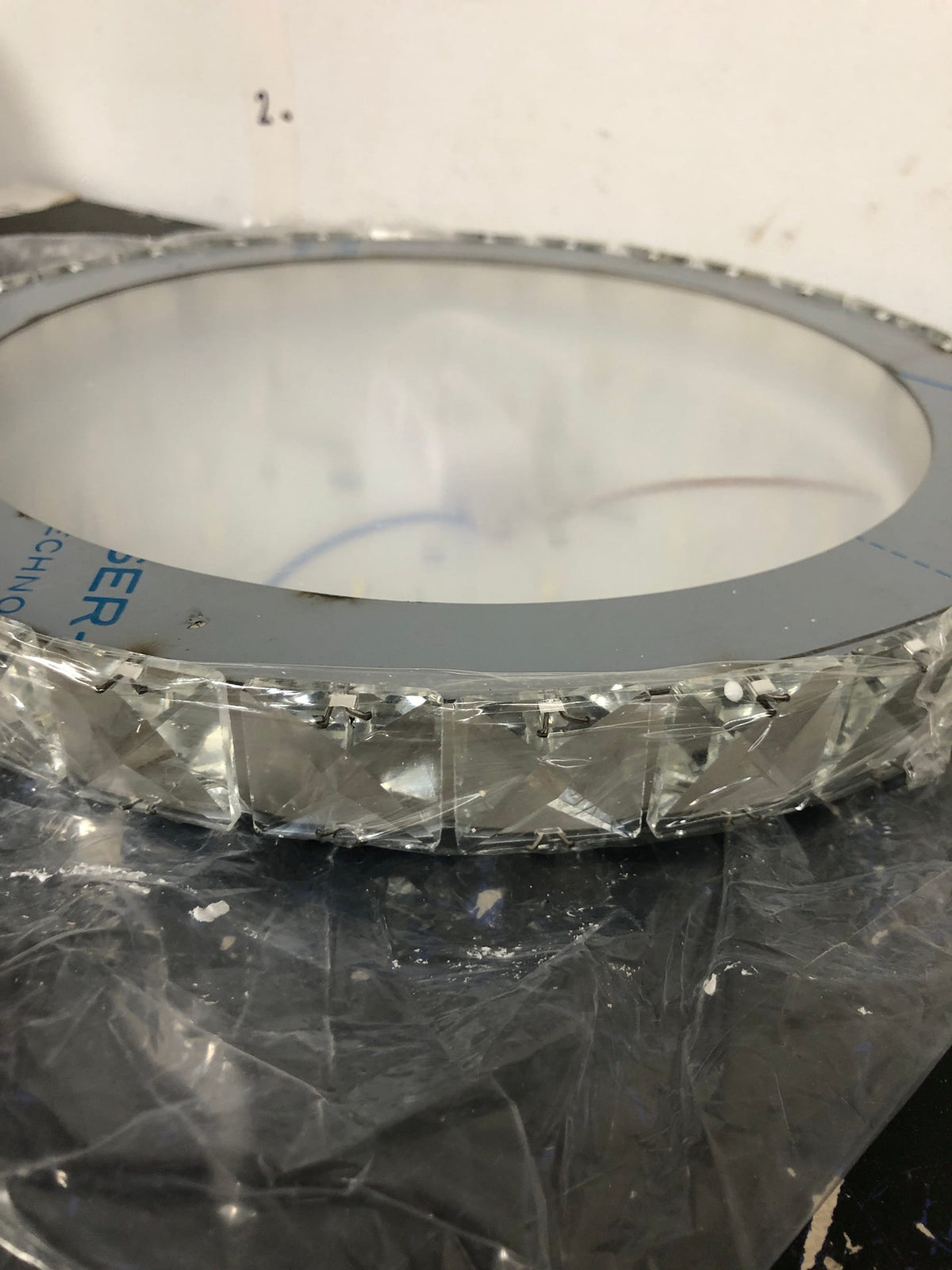 Lamqee 06FTL0173BBK Crystal 12.6 in. 18-Watt Chrome Integrated LED Flush Mount Round Ceiling Light for Kitchen Bedroom Bathroom Hallway