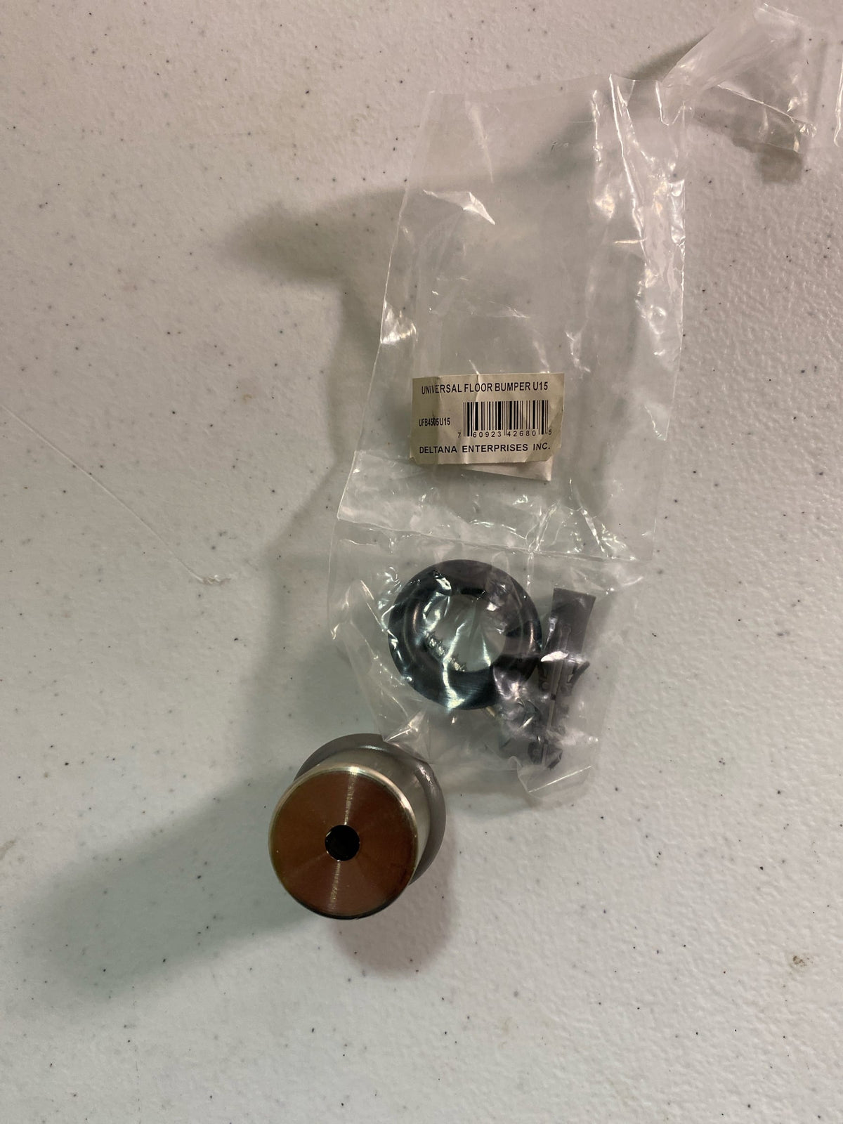 Deltana UFB4505U15 1-1/2 Inch Tall Peg Floor Door Stop - Satin Nickel