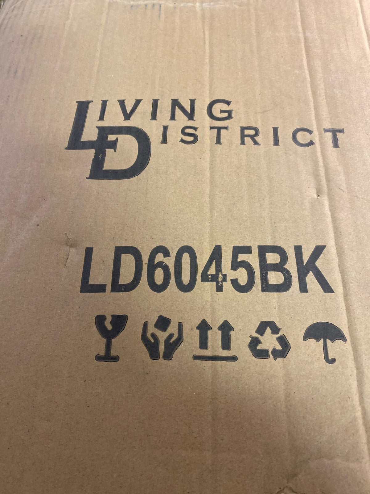 Living District LD6045BK Eclipse 1 Light 14 inch Black Pendant Ceiling Light