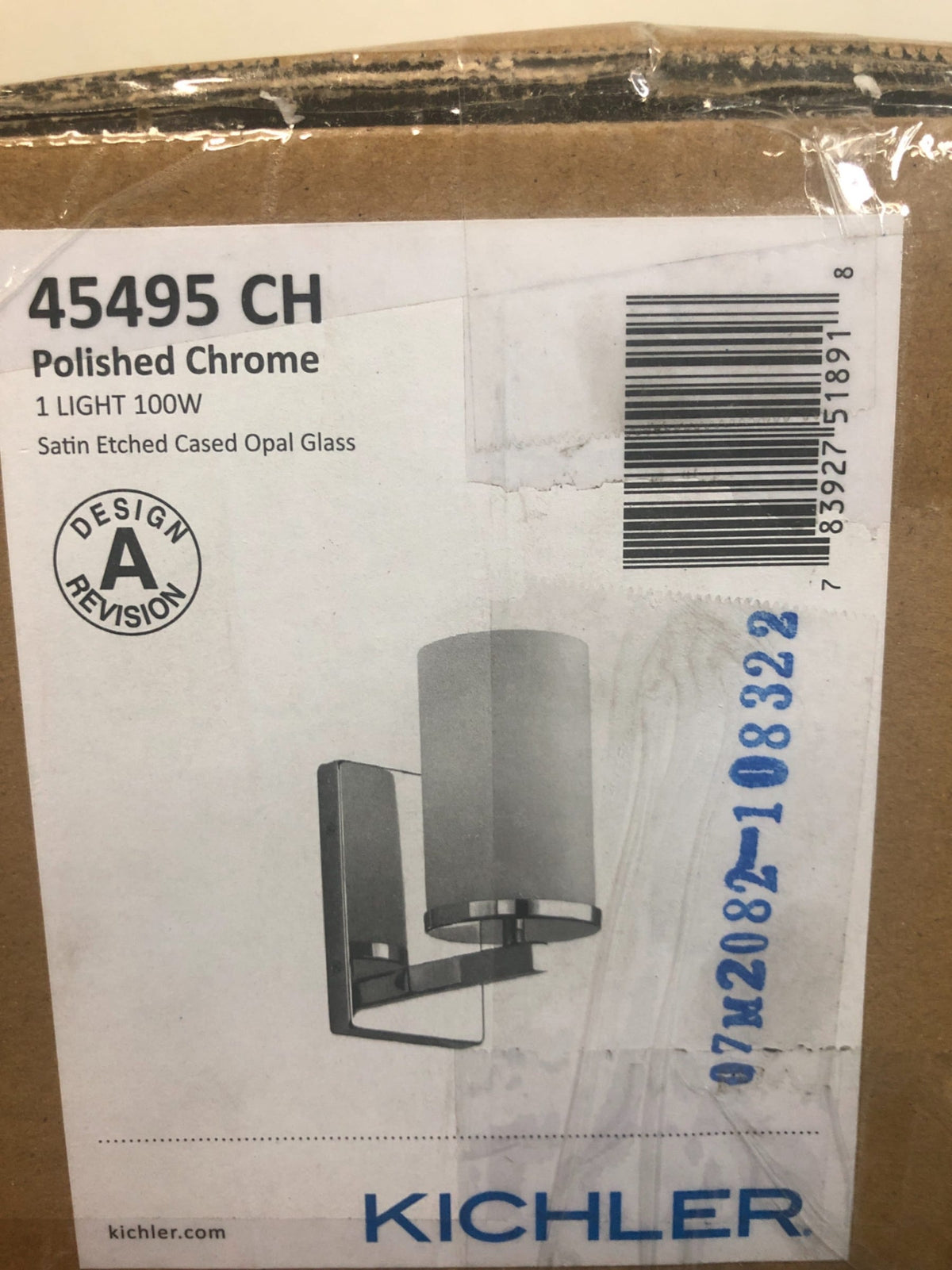 Kichler Crosby 9" Tall Bathroom Sconce