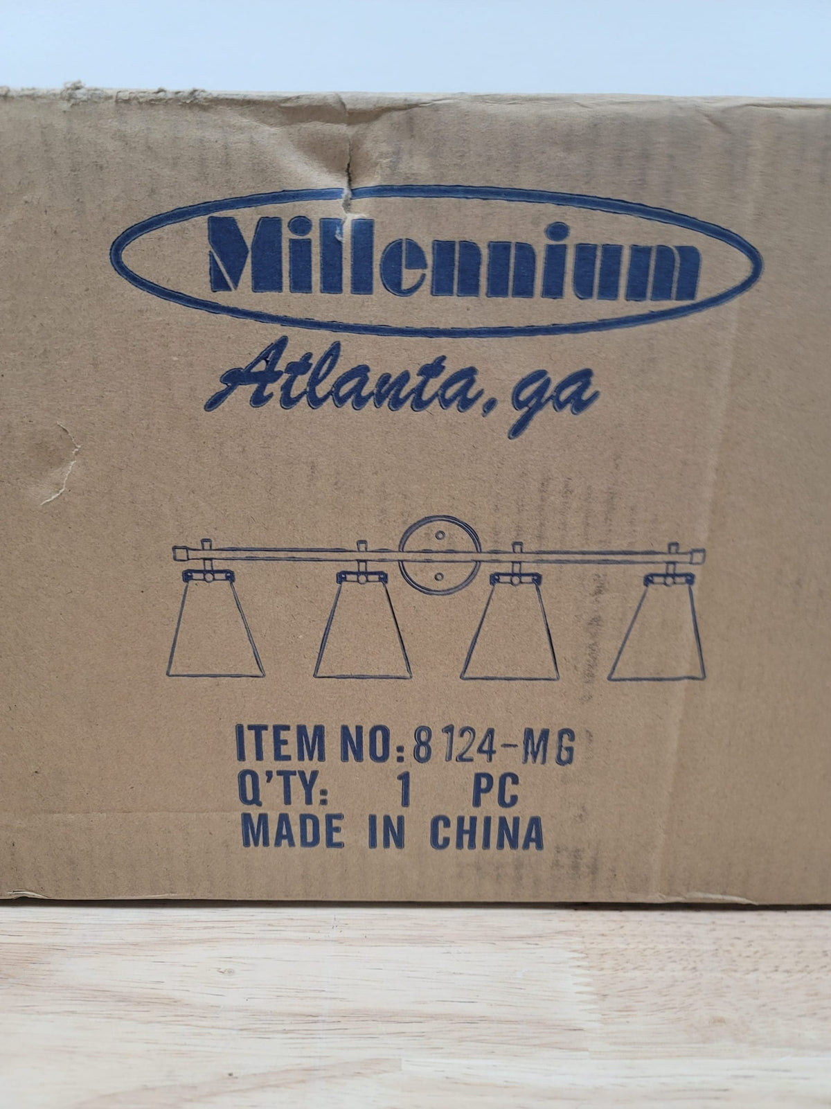 Millennium Lighting 8124-MG Aliza 4 Light 35" Wide Vanity Light - Modern Gold