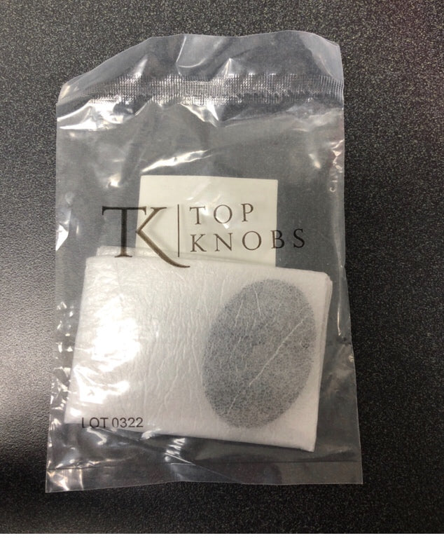 Top Knobs TK62BLK 1-3/4 Inch Large Oval Cabinet Knob Backplate from the Sanctuary Series - Flat Black