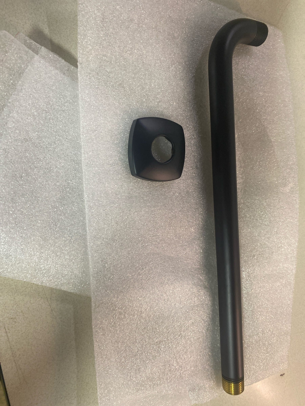 Brizo 83867-BL Allaria 13" Wall mount Shower Arm and Flange - Matte Black